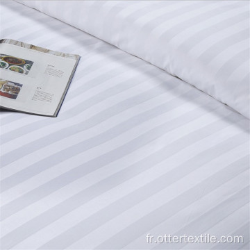 Feuille de lit à rayures de coton design d&#39;hôtels professionnels
